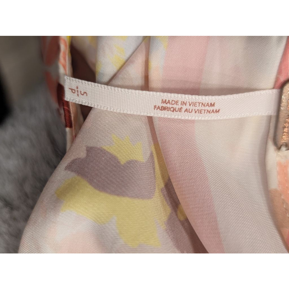 Women's Free People Floral Tank Top S White Pink - Picture 7 of 7